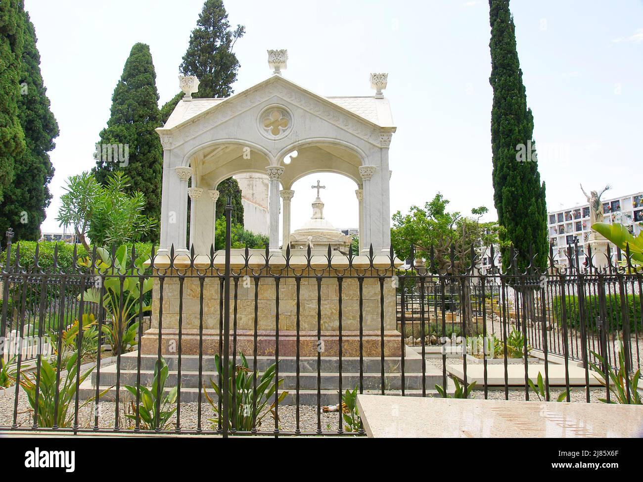 Friedhof Sitges, Barcelona, Katalonien, Spanien, Europa Stockfoto