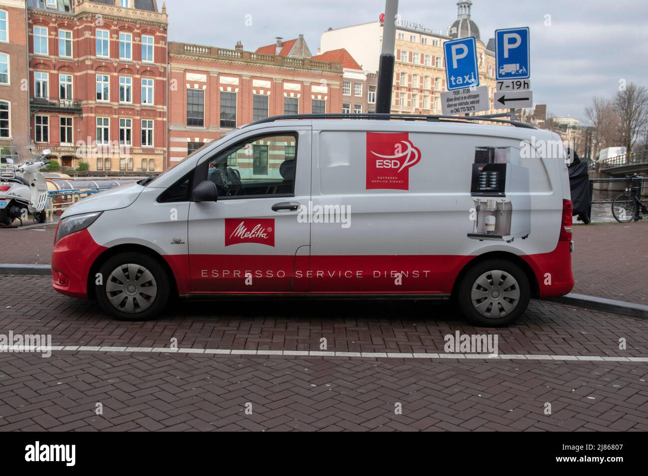 ESD-Firmenwagen in Amsterdam Die Niederlande 2020 Stockfoto