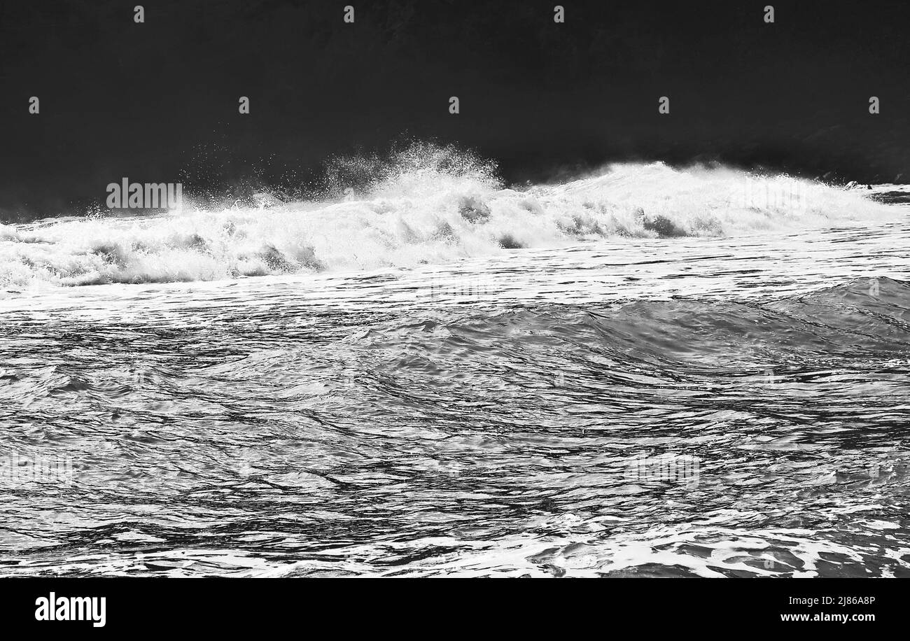 Die Kraft des Meeres auf den Kanarischen Inseln, Spanien, Europa Stockfoto