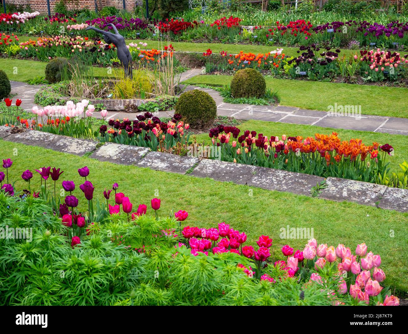 Chenies Manor Garden. Stockfoto