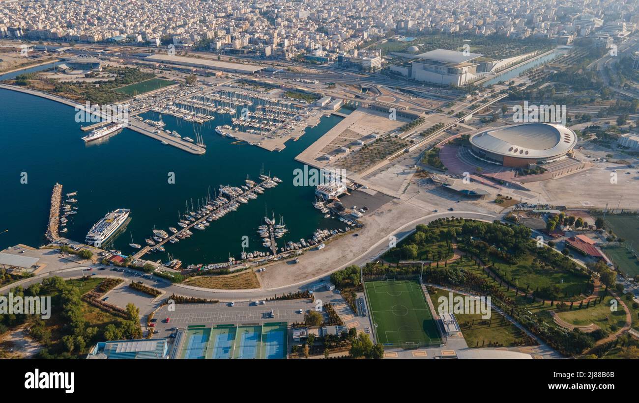 Marina floisvou und die Umgebung,Palaio Faliro,Athen,Griechenland Stockfoto