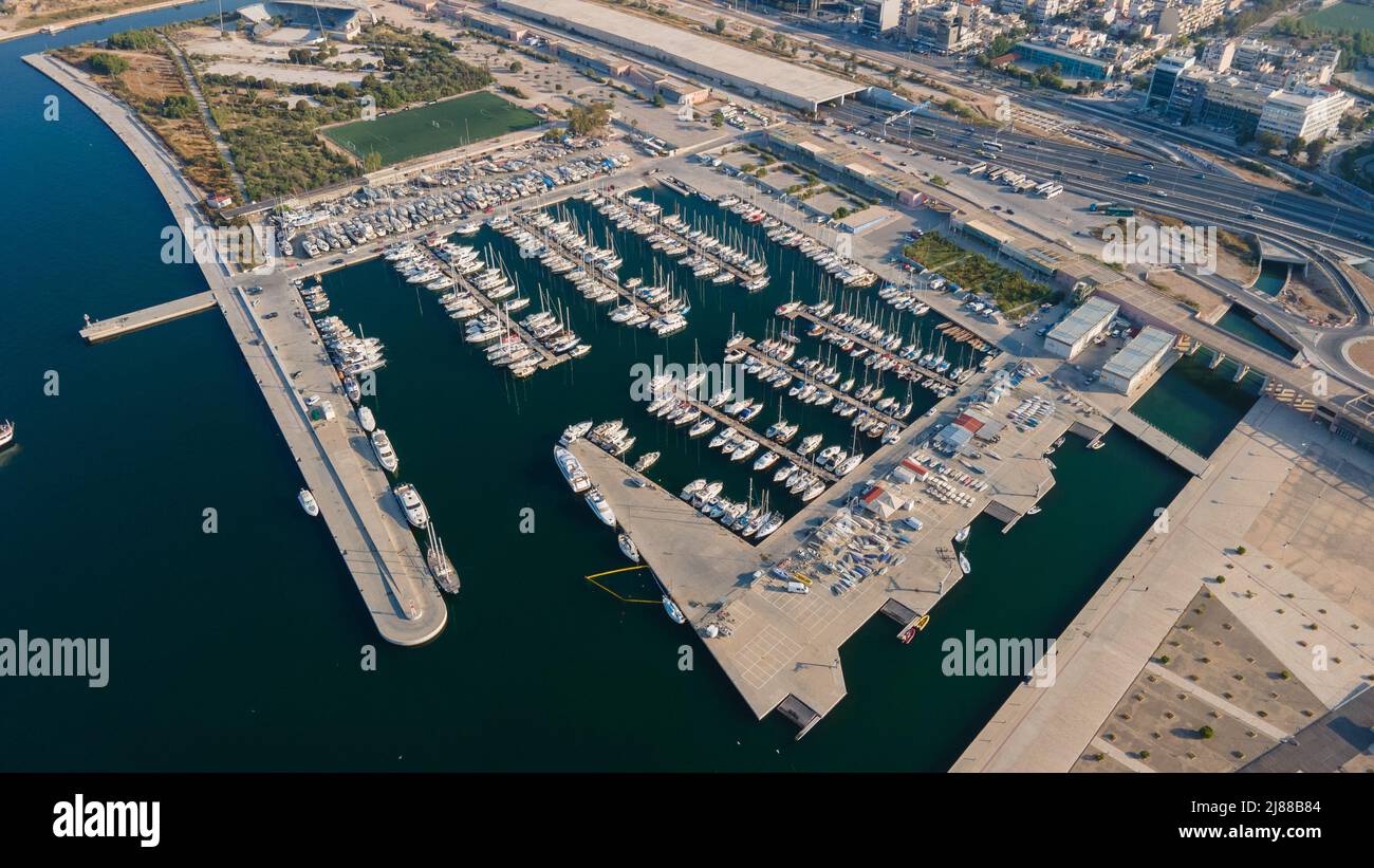 Marina floisvou und die Umgebung,Palaio Faliro,Athen,Griechenland Stockfoto