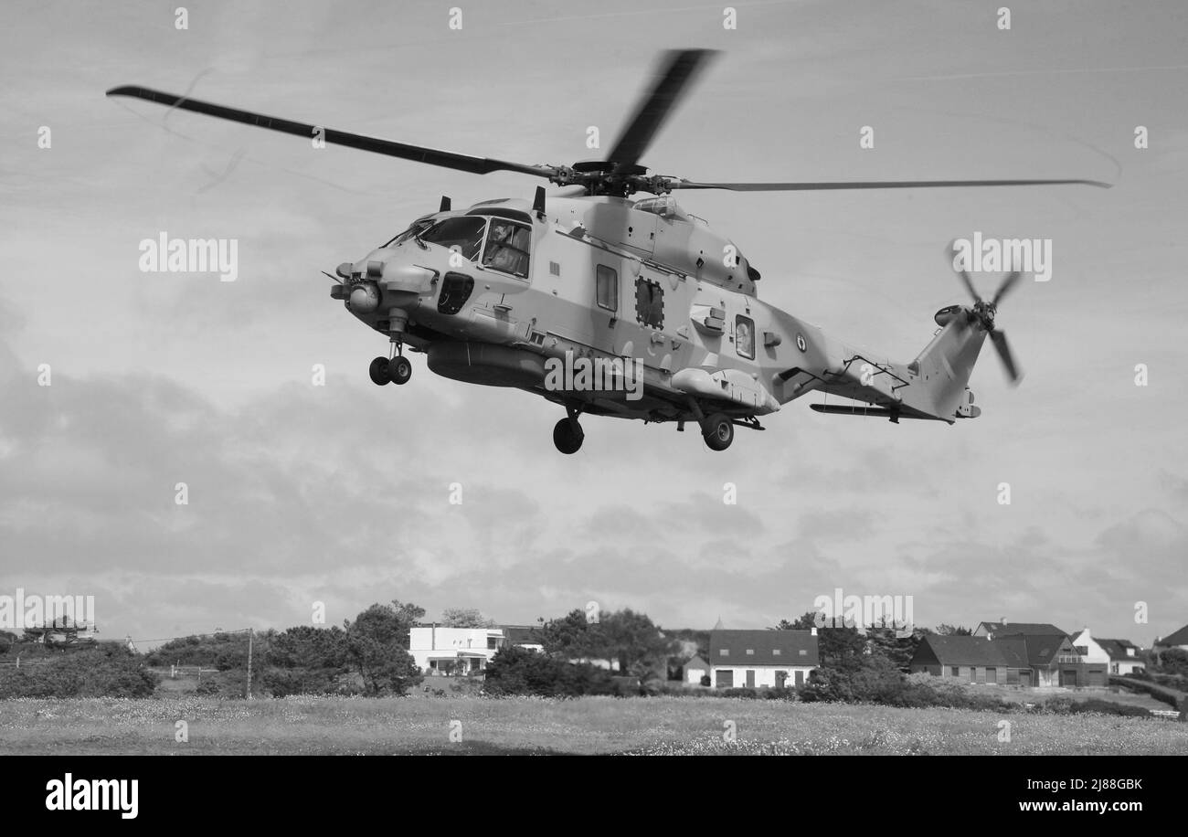 Ein französischer Militärhubschrauber Stockfoto