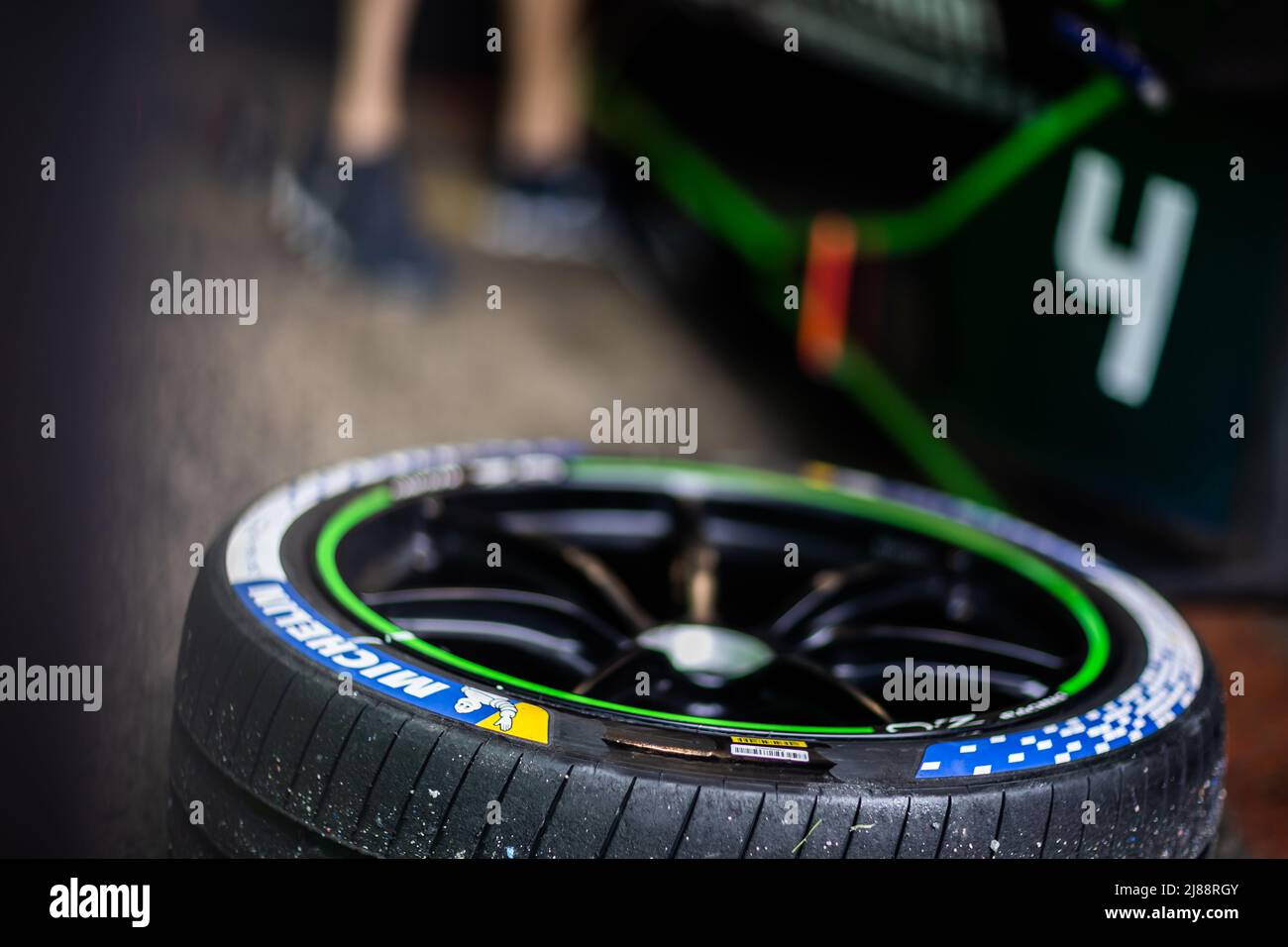 Berlin, Deutschland. 14.. Mai 2022. pneus Reifen während des Berlin ePrix 2022, 5. Treffen der ABB FIA Formel E Weltmeisterschaft 2021-22, auf dem Tempelhof Airport Street Circuit vom 13. Bis 15. Mai in Berlin - Foto: Germain Hazard/DPPI/LiveMedia Kredit: Unabhängige Fotoagentur/Alamy Live News Stockfoto