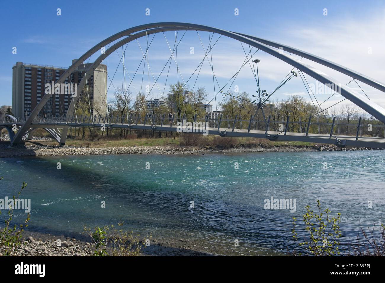 George C. King Bridge Downtown Calgary Alberta Stockfoto