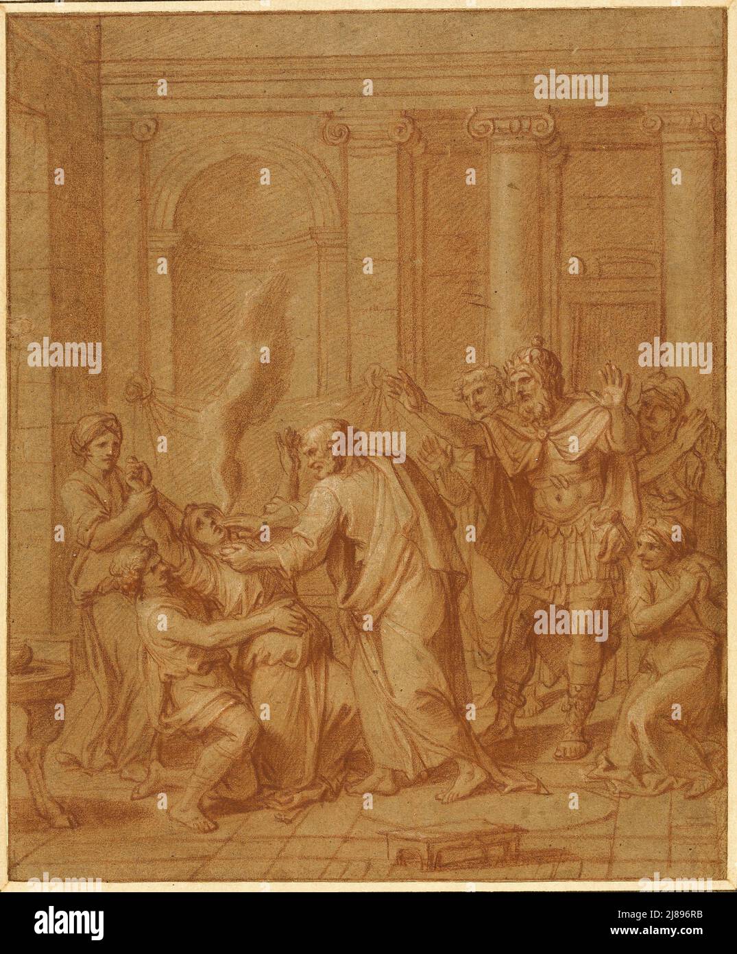 Tod von Sapphira, n.d. Stockfoto