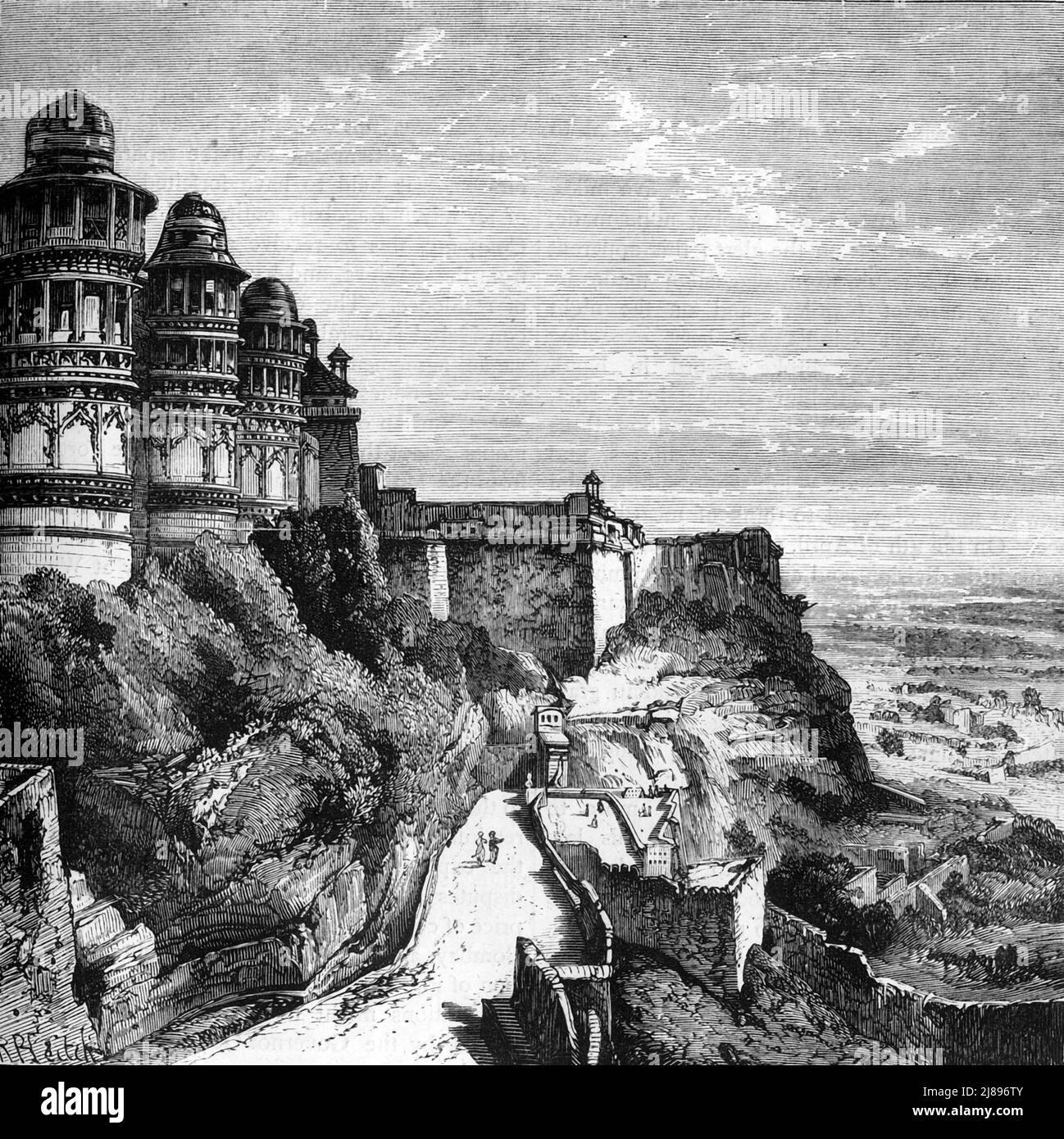 „Gwalior“, c1891. Aus "Cassell's Illustrated History of India Vol. I.", von James Grant. [Cassell Petter &amp; Galpin, London, Paris und New York] Stockfoto