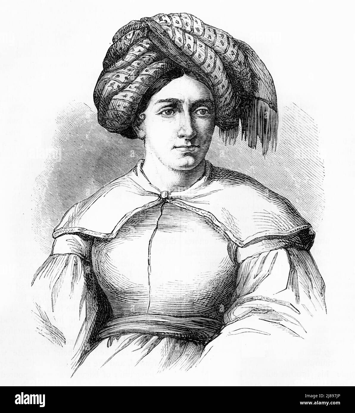 „Portrait of Lady Sale“, c1891. Aus "Cassell's Illustrated History of India Vol. II", von James Grant. [Cassell Petter &amp; Galpin, London, Paris und New York] Stockfoto