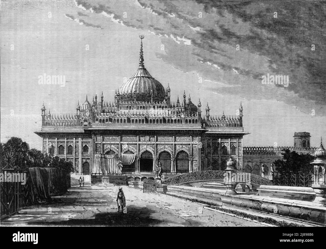 'View in Lucknow: Hooseinabad Imambara', c1891. Aus "Cassell's Illustrated History of India Vol. II", von James Grant. [Cassell Petter &amp; Galpin, London, Paris und New York] Stockfoto