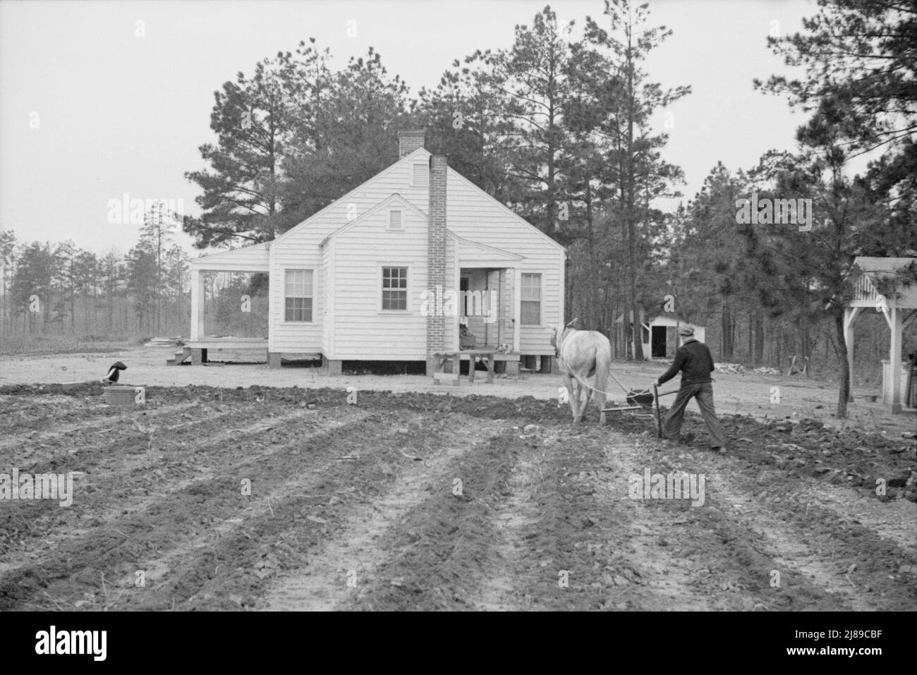 Resettlement Homestead in der Nähe von Eatonton, Georgia. Briar Patch-Projekt. Stockfoto