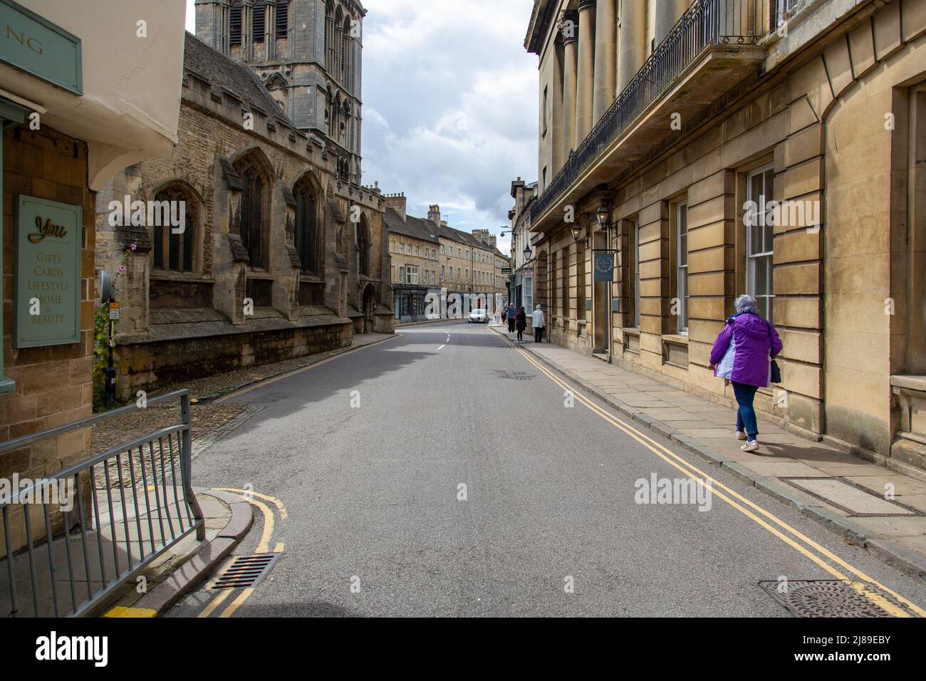 Stamford Street Scene, Lincolnshire Stockfoto
