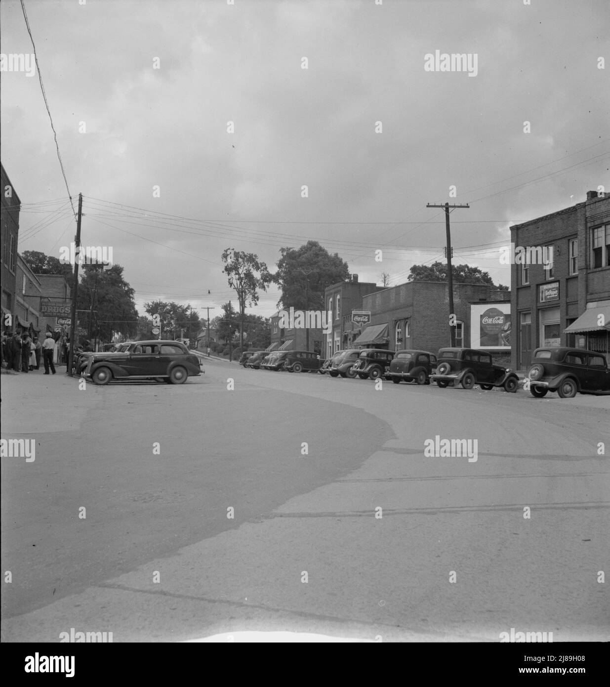 Pittsboro, North Carolina. Auf US 15. Samstagnachmittag. Stockfoto