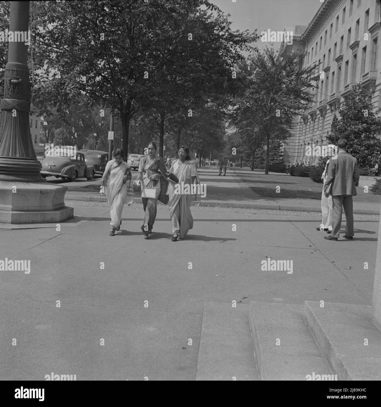 Washington, D.C. Internationale Studentenversammlung. Drei Delegierte aus Indien. Stockfoto