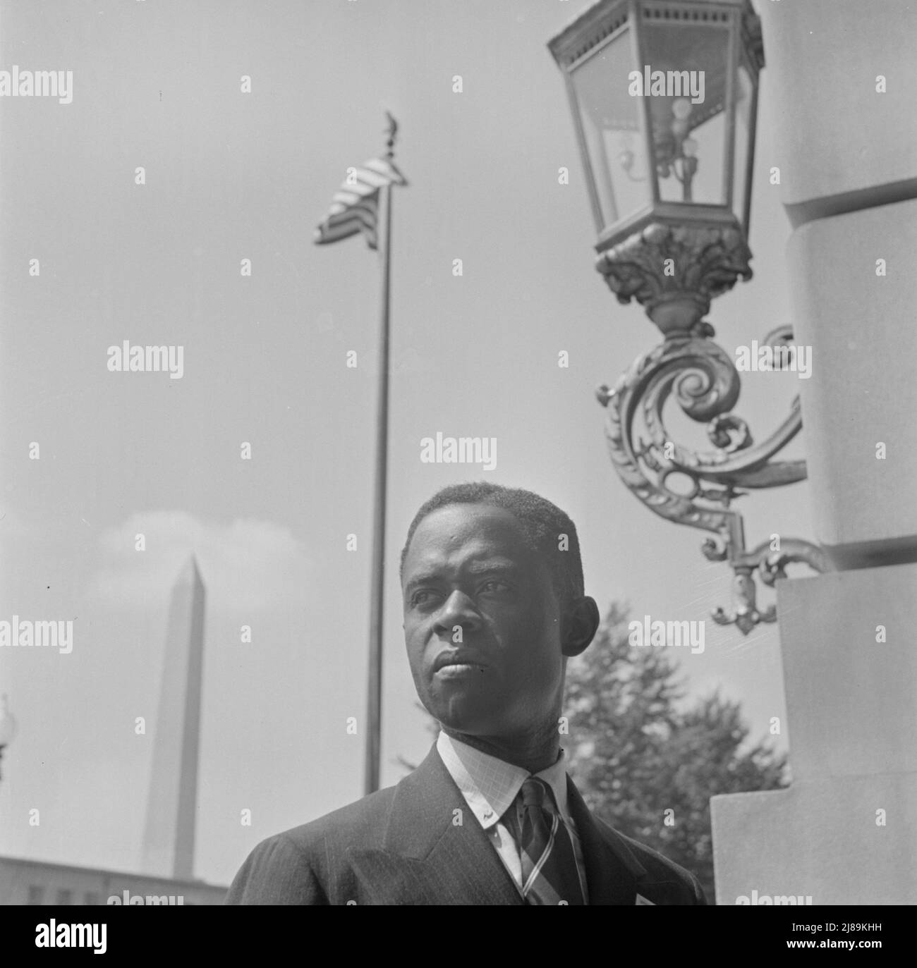 Washington, D.C. Internationale Studentenversammlung. Mbonu Ojike, ein afrikanischer Delegierter aus Nigeria. Stockfoto
