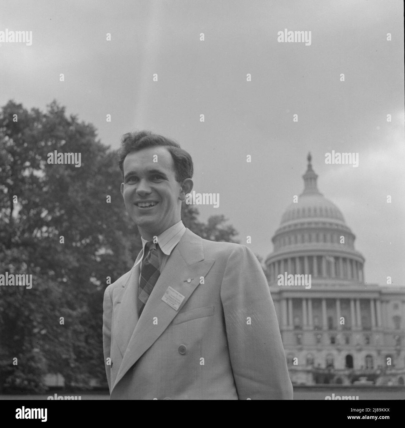 Washington, D.C. Internationale Studentenversammlung. Bryan J. Kellaway, ein Delegierter aus Australien. Stockfoto