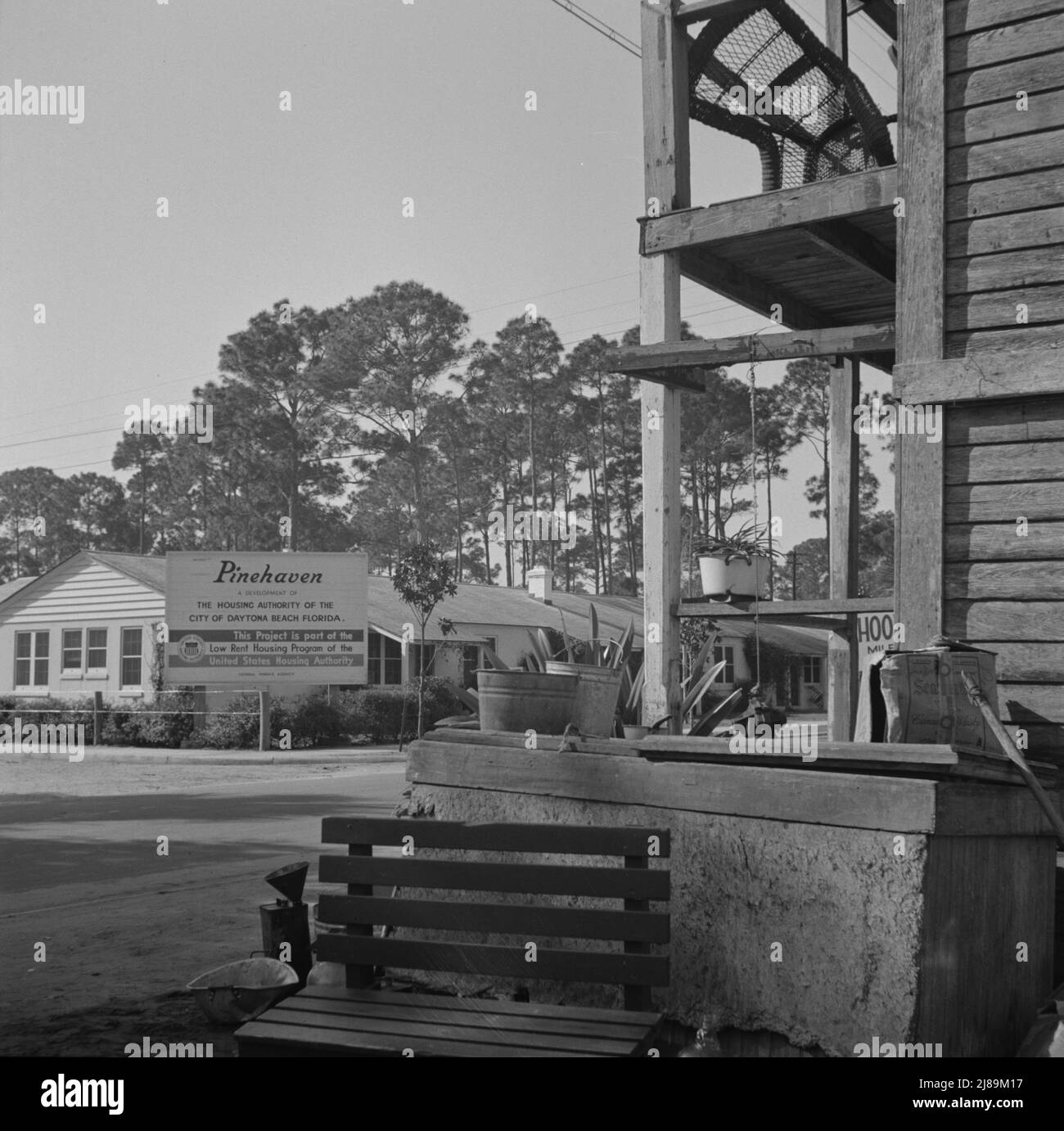Daytonas Beach, Florida. Niedrigmiete Wohnungen errichtet, um bessere Lebensbedingungen zur Verfügung zu stellen. Stockfoto