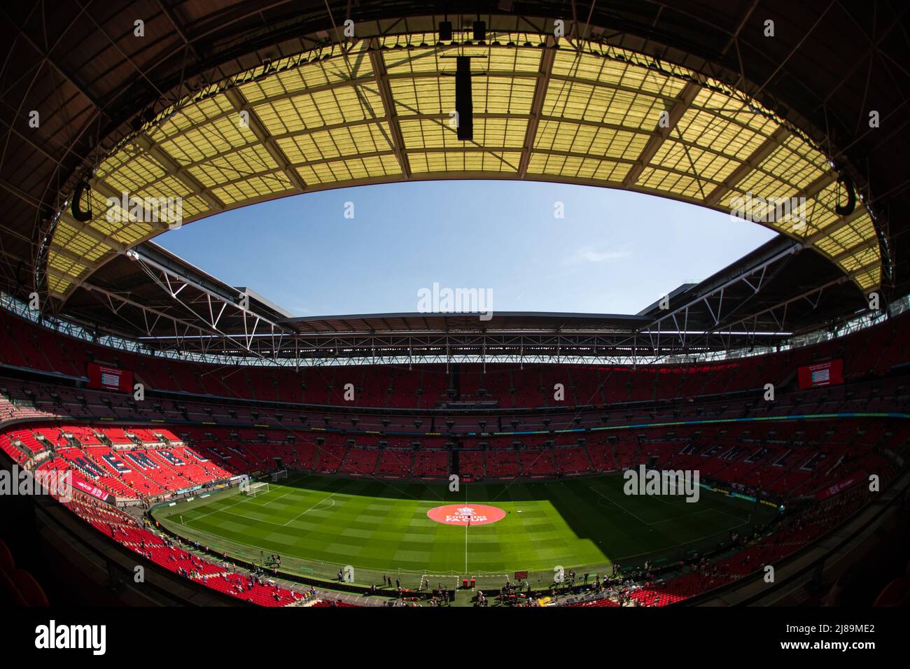 LONDON, GROSSBRITANNIEN. MAI 14. Wembley Stadium im Rahmen des FA Cup Finales zwischen Chelsea und Liverpool im Wembley Stadium, London am Samstag, 14.. Mai 2022. (Kredit: Federico Maranesi | MI Nachrichten) Kredit: MI Nachrichten & Sport /Alamy Live Nachrichten Stockfoto