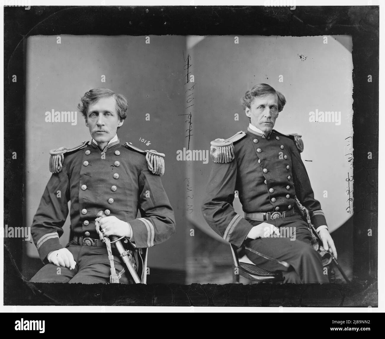 John Pemberton, 1865-1880. Pemberton, John, U.S.N. [US Navy], zwischen 1865 und 1880. Stockfoto