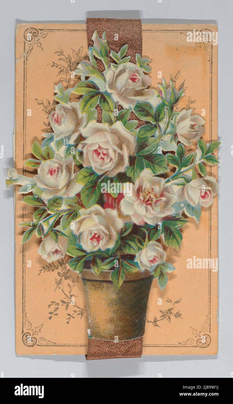 Valentine - handmontiert mit Schrott, ca. 1875. Stockfoto
