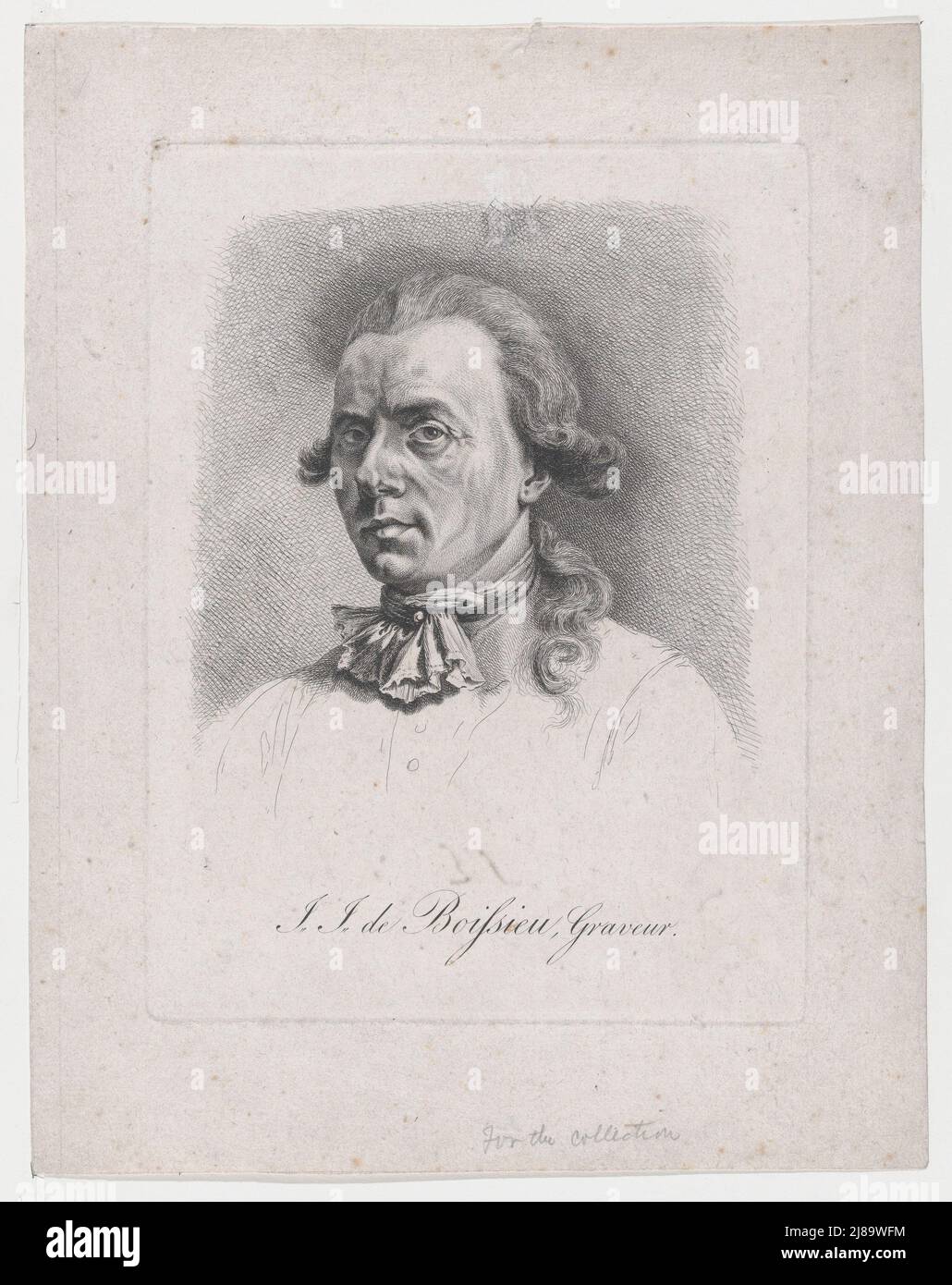 Porträt von Jean-Jacques de Boissieu, Anfang des 19.. Jahrhunderts. Stockfoto