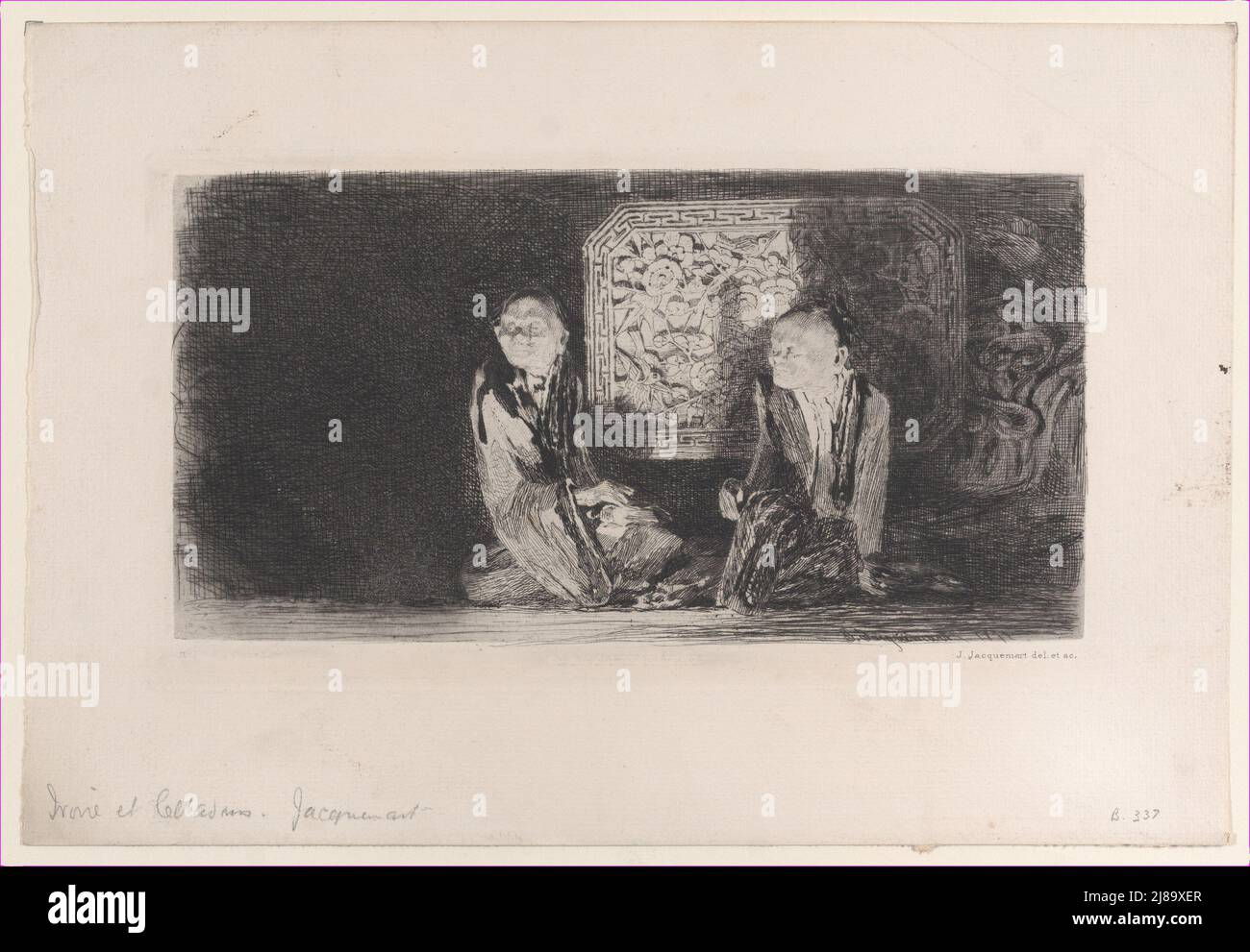 Elfenbein und Greenware, 1872. Stockfoto