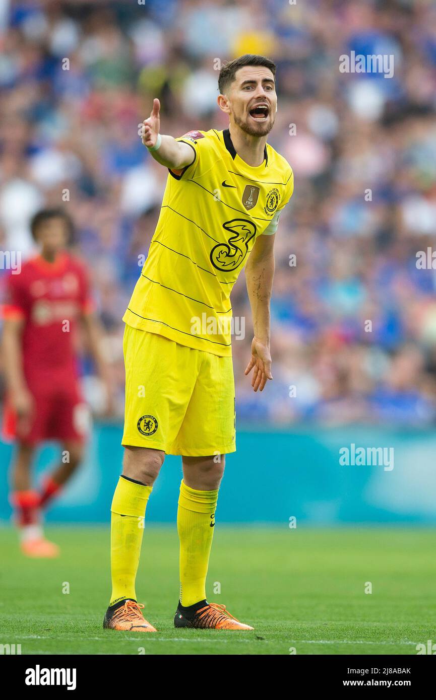 London, Großbritannien. 14.. Mai 2022. Jorgeino von Chelsea während des FA Cup Finales zwischen Chelsea und Liverpool im Wembley Stadium, London, England am 14. Mai 2022. Foto von Salvio Calabrese. Nur zur redaktionellen Verwendung, Lizenz für kommerzielle Nutzung erforderlich. Keine Verwendung bei Wetten, Spielen oder Veröffentlichungen einzelner Clubs/Vereine/Spieler. Kredit: UK Sports Pics Ltd/Alamy Live Nachrichten Stockfoto