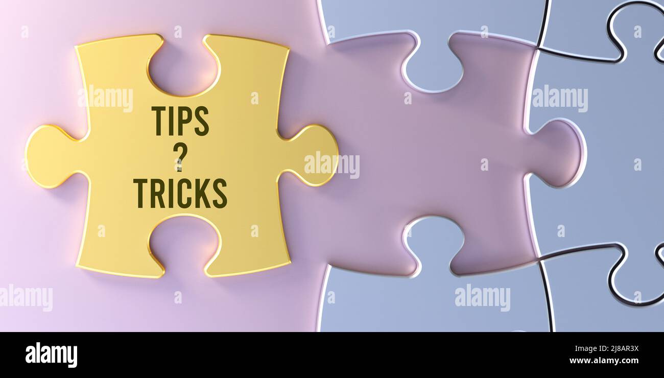 Tipps und Tricks Stockfoto