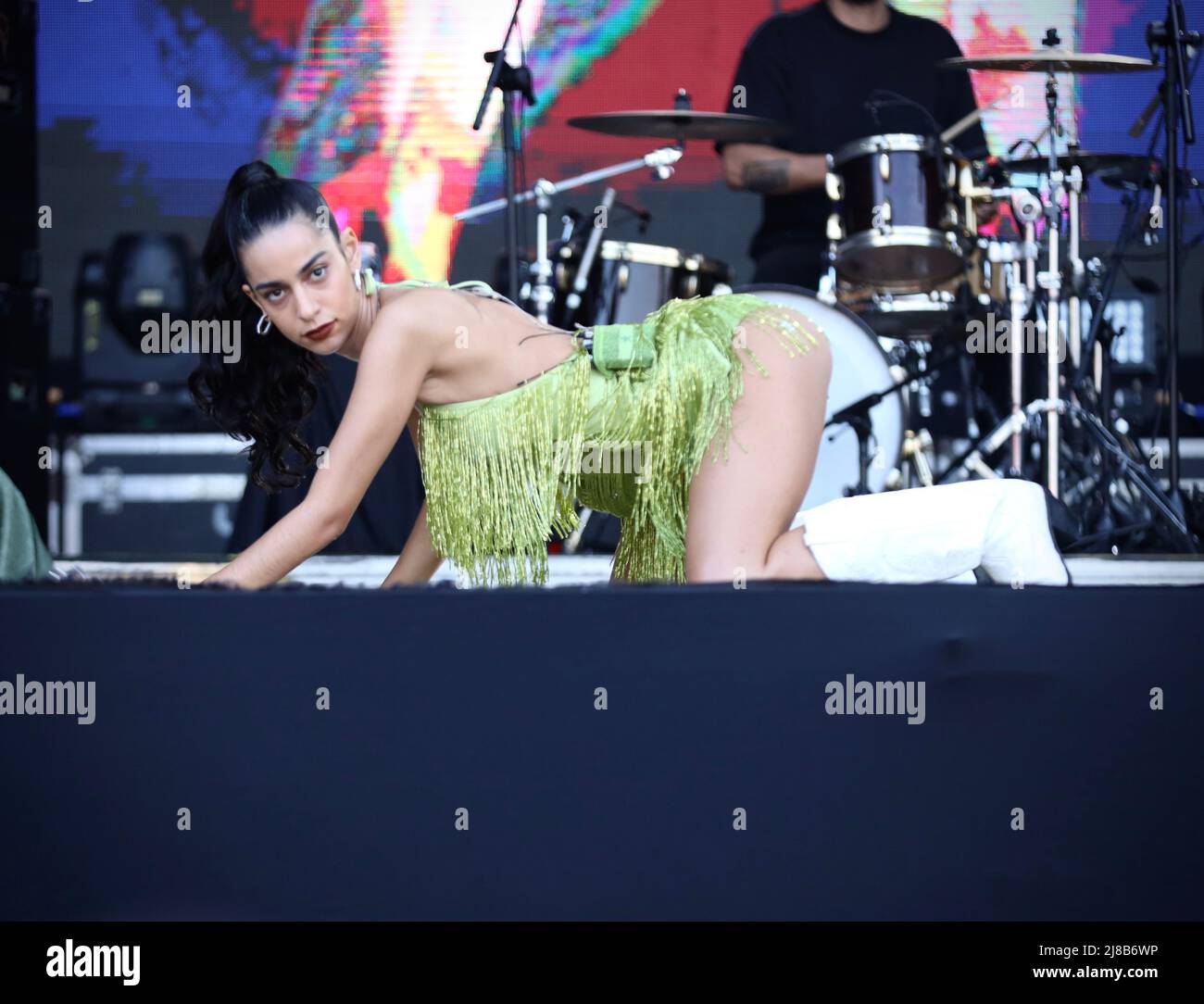 Marina Sena während des Mita Festivals in der Spark Arena in der westlichen Region von São Paulo an diesem Samstag, 14.. Quelle: Brazil Photo Press/Alamy Live News Stockfoto