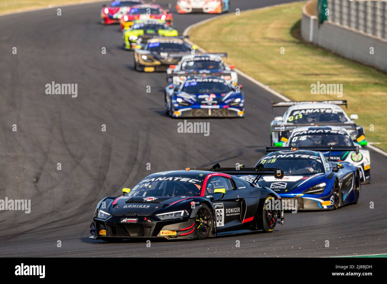 66 Schothorst Pieter (NED), Marschall Dennis (ger), Attempto Racing, Audi R8 LMS evo II GT3, Aktion während der 2. Runde des GT World Challenge Europe Sprint Cup 2022, vom 13. Bis 15. Mai auf dem Circuit de Nevers Magny-Cours in Magny-Cours, Frankreich - Foto: Alexandre Guillaumot/DPPI/LiveMedia Stockfoto