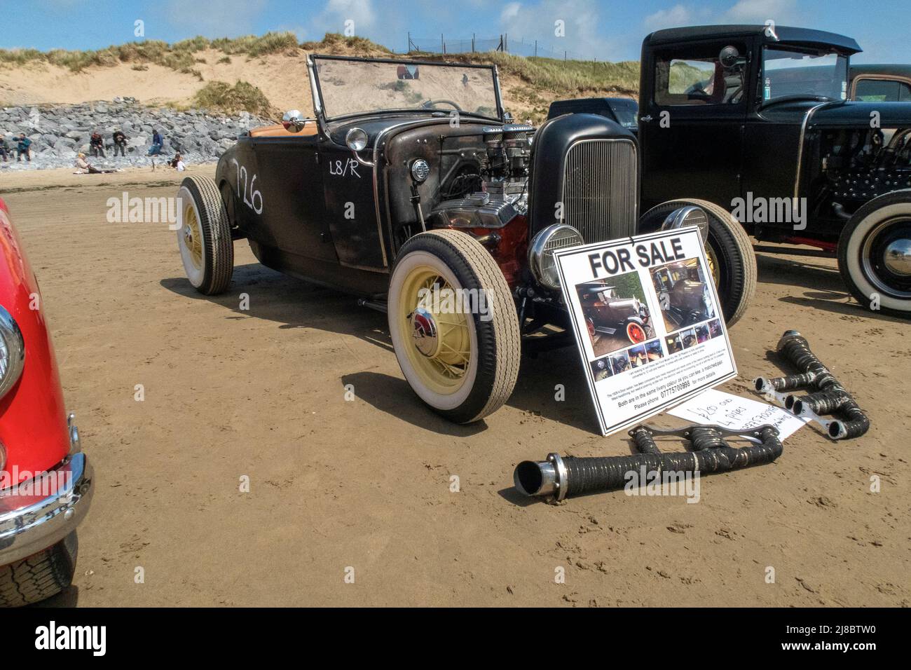 Pendine Sands Hot Rod Races Carmarthenshire, South Wales Stockfoto