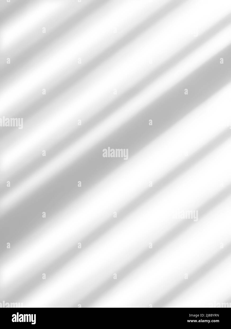 Abstrakte, einfache und moderne hellgraue wellige Linien auf weißem Hintergrund mit Kopierraum - Stock Foto Stockfoto
