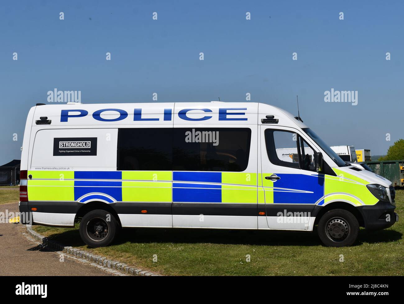 Thames Valley Police Van bei einer Veranstaltung in Milton Keynes. Stockfoto