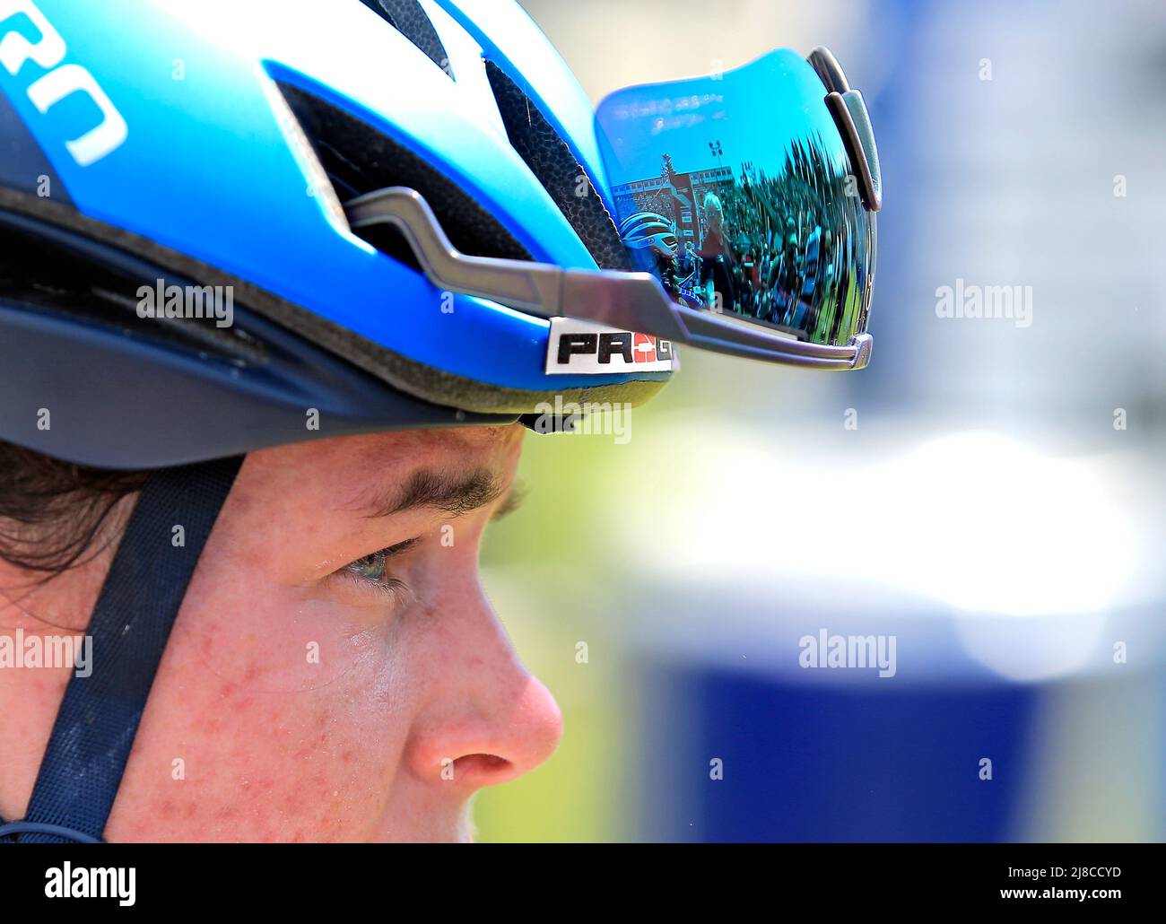 Rebecca Ellen McConnell aus Australien gewann am 15. Mai 2022 in Nove Mesto na Morave, Tschechien, den UCI MTB World Cup, Cross-Country Women Elite. (CTK Photo/Libor Plihal) Stockfoto