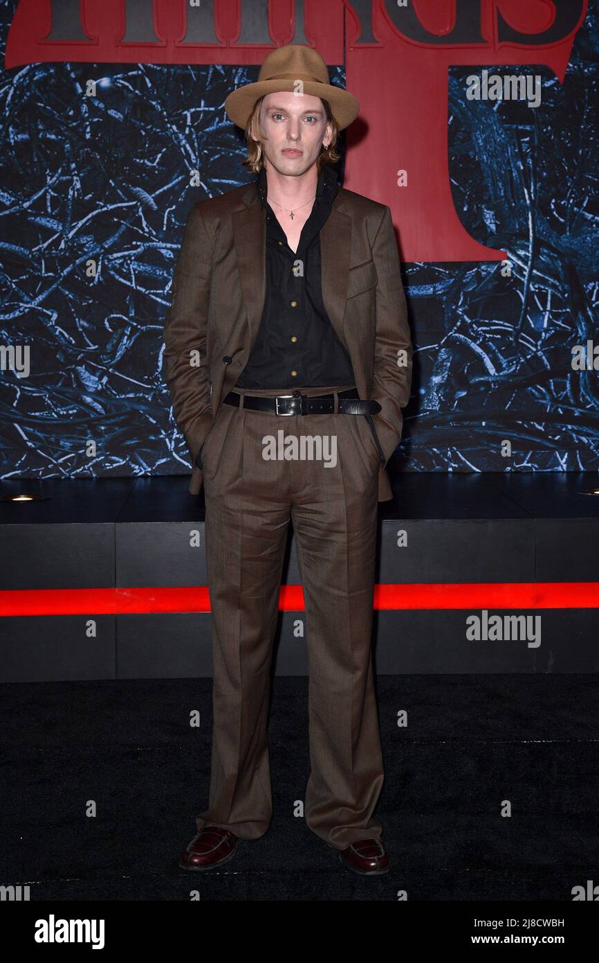 Brooklyn, New York, USA. 14.. Mai 2022. Jamie Campbell Bower bei der Ankunft für STRANGER THINGS, Staffel 4 Premiere in NYC - Teil 2, Netflix Studios Brooklyn, Brooklyn, NY 14. Mai 2022. Foto: Kristin Callahan/Everett Collection Kredit: Everett Collection Inc/Alamy Live News Stockfoto