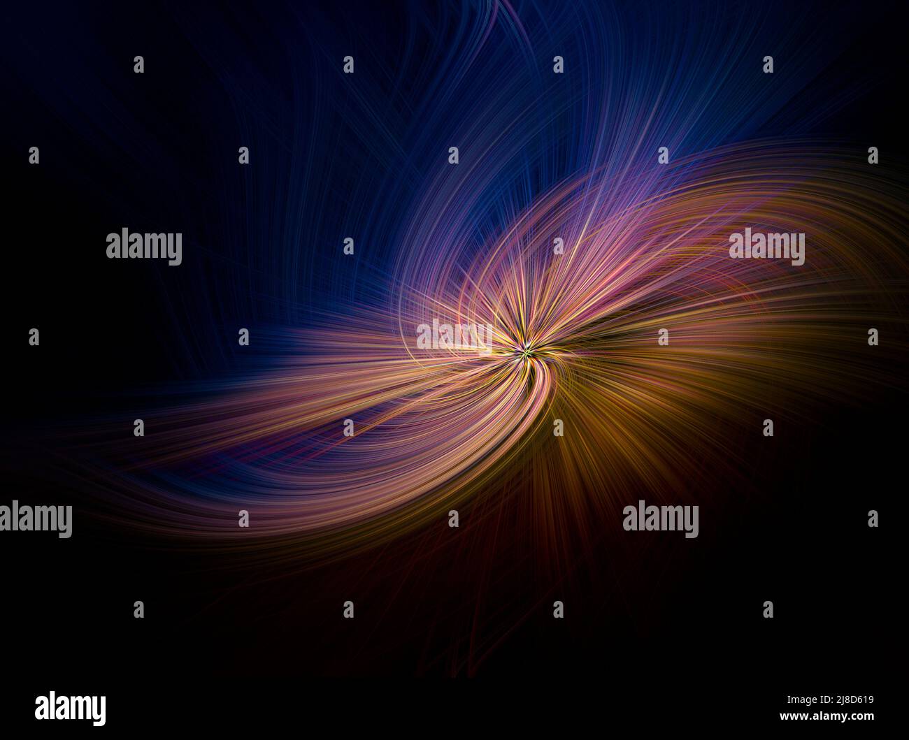 Computergenerierte radiale Farbtextur. Neues Alterskonzept Stockfoto