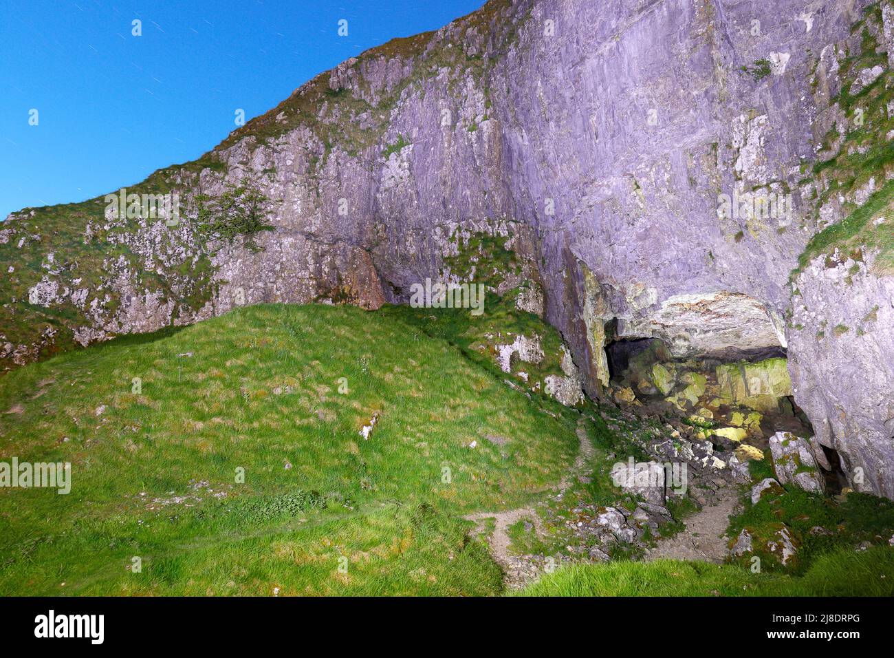 Victoria Cave in Langcliffe in den Yorkshire Dales, North Yorkshire, Großbritannien Stockfoto