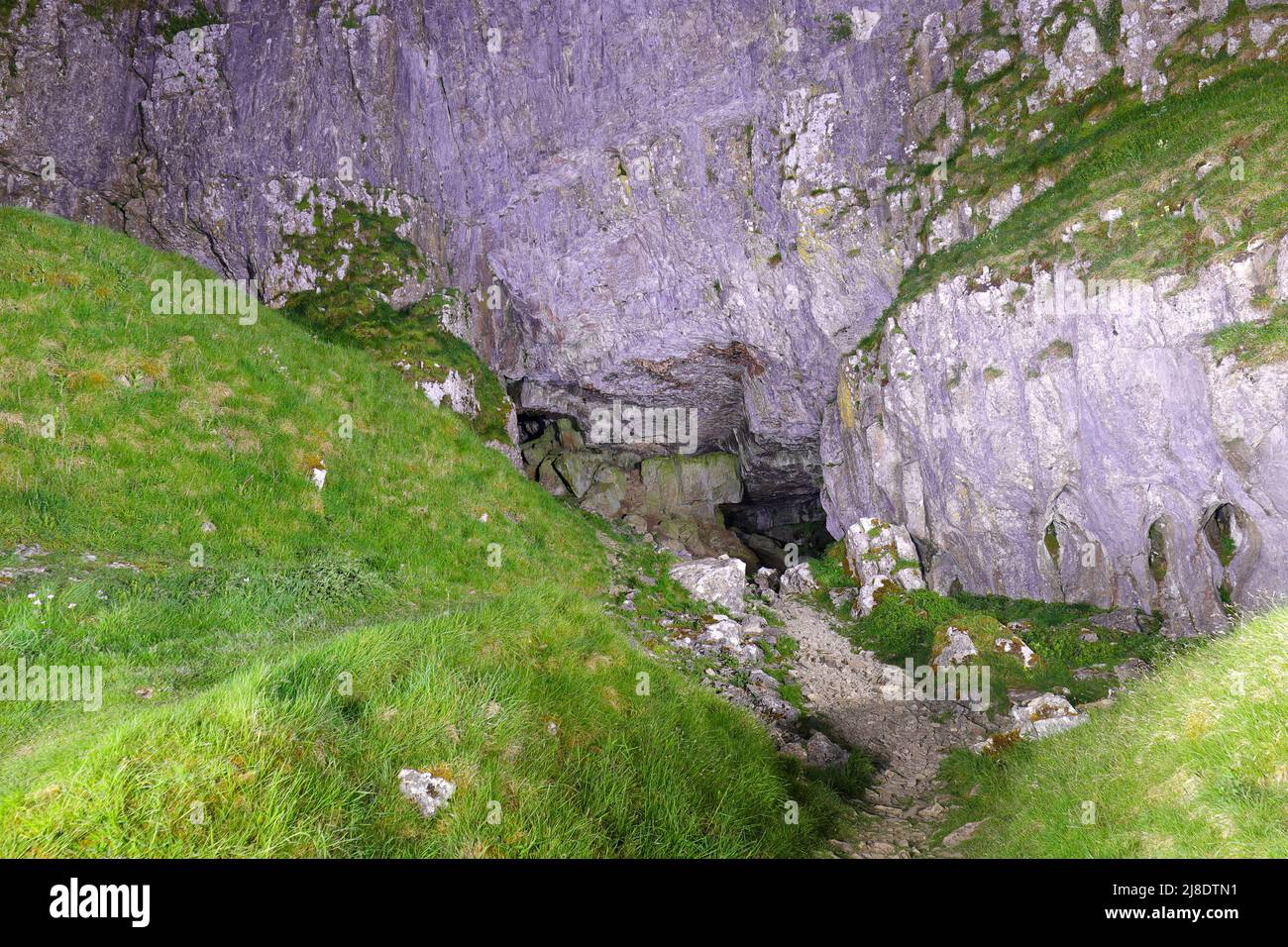 Victoria Cave in Langcliffe in den Yorkshire Dales, North Yorkshire, Großbritannien Stockfoto