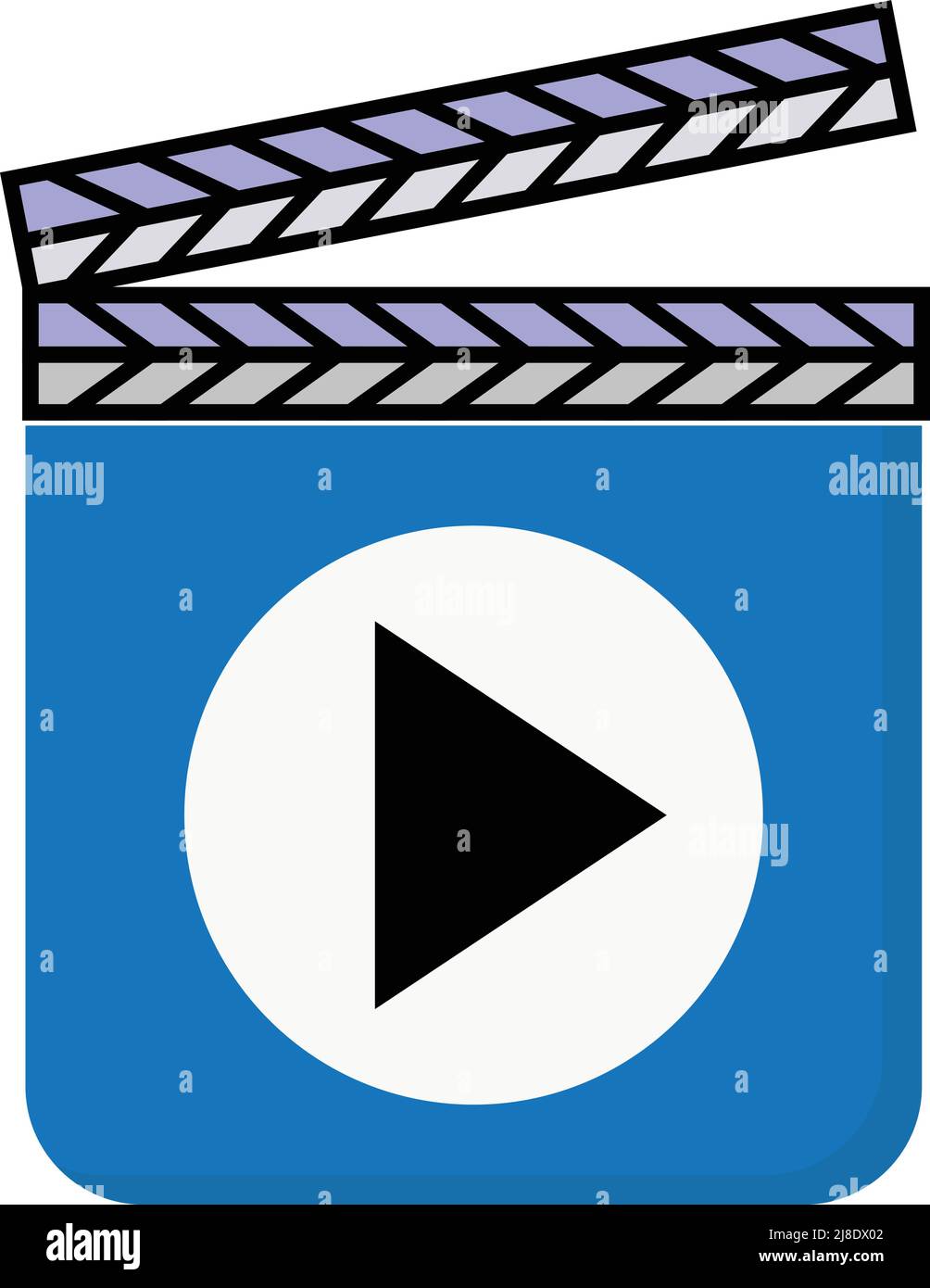 Media Player-Symbole. Symbole für den Videoplayer. Stock Vektor