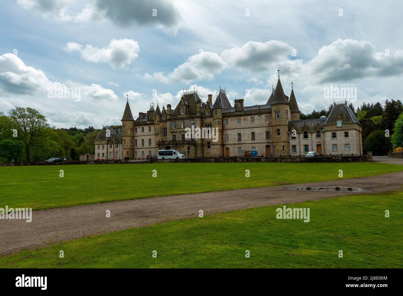Das Callendar House in Falkirk wurde auch für die Outlander Series, Falkirk, Schottland, Großbritannien, verwendet Stockfoto