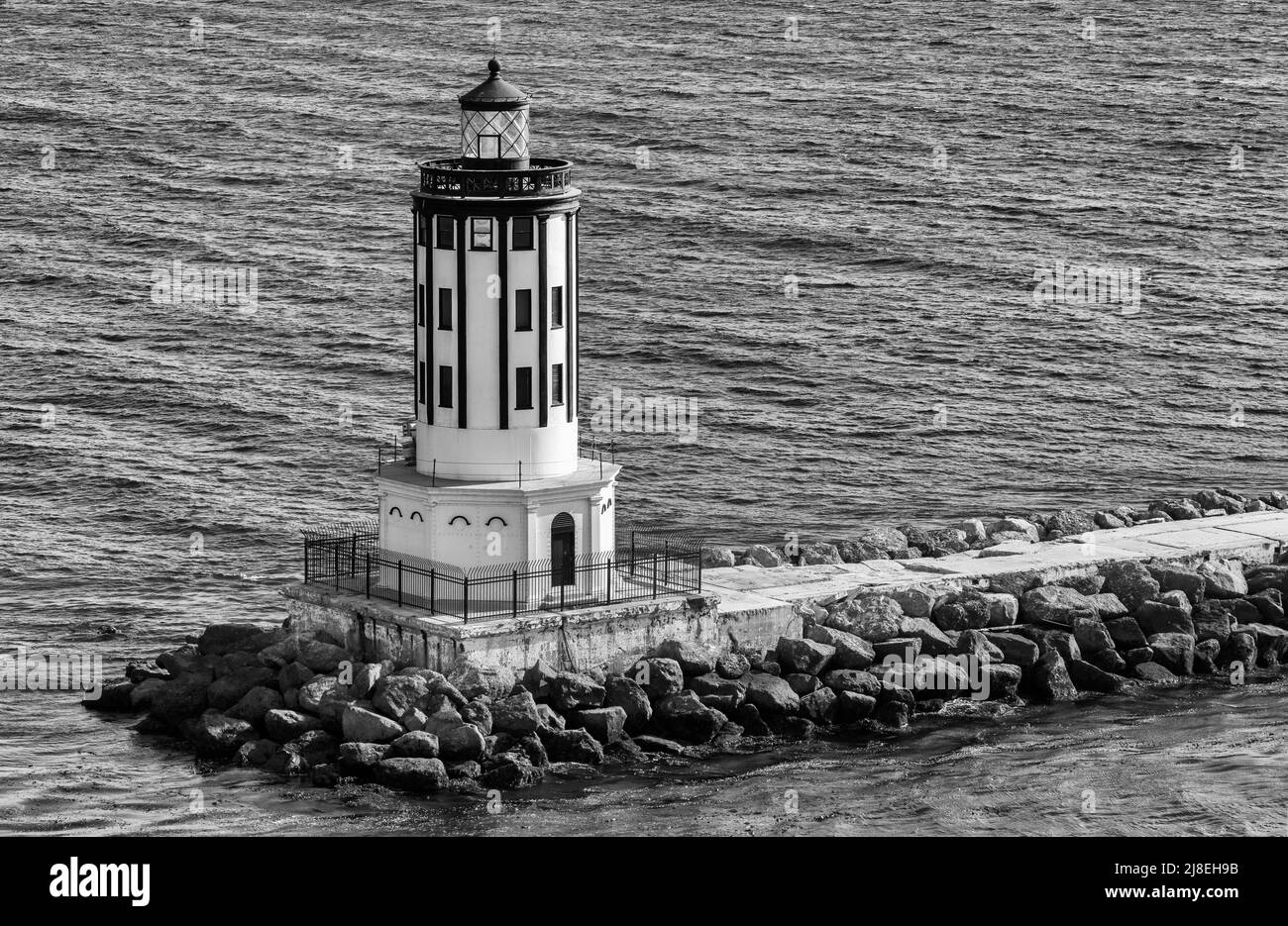 Angel's Gate Lighthouse, Hafen von Los Angeles, San Pedro, Kalifornien, USA Stockfoto