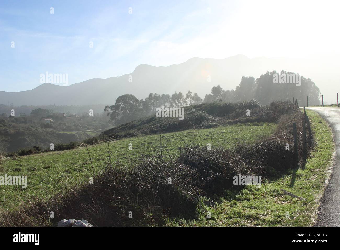 Auf dem Jakobsweg (Jakobsweg, Spanien) Stockfoto