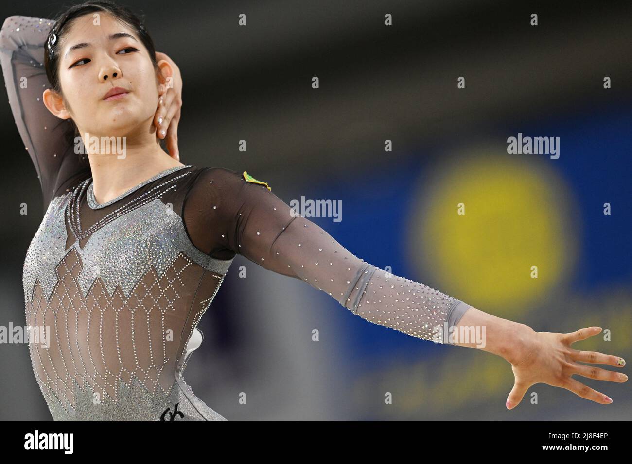 Tokyo Metropolitan Gymnasium, Tokio, Japan. 14.. Mai 2022. Arisa Kasahara, 14. MAI 2022 - künstlerische Gymnastik: Die 61. NHK Cup Frauen-Einzelübung auf dem Boden am Tokyo Metropolitan Gymnasium, Tokio, Japan. Kredit: MATSUO.K/AFLO SPORT/Alamy Live Nachrichten Stockfoto