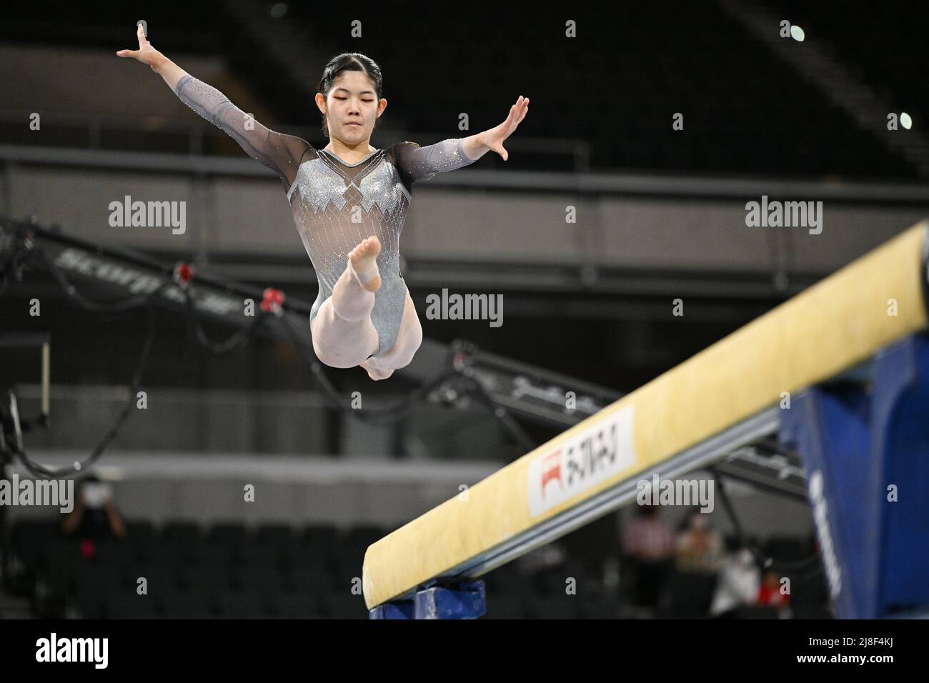 Tokyo Metropolitan Gymnasium, Tokio, Japan. 14.. Mai 2022. Arisa Kasahara, 14. MAI 2022 - Kunstturnen: Der 61. NHK Cup Frauen-Allround-Balance-Strahl am Tokyo Metropolitan Gymnasium, Tokyo, Japan. Kredit: MATSUO.K/AFLO SPORT/Alamy Live Nachrichten Stockfoto