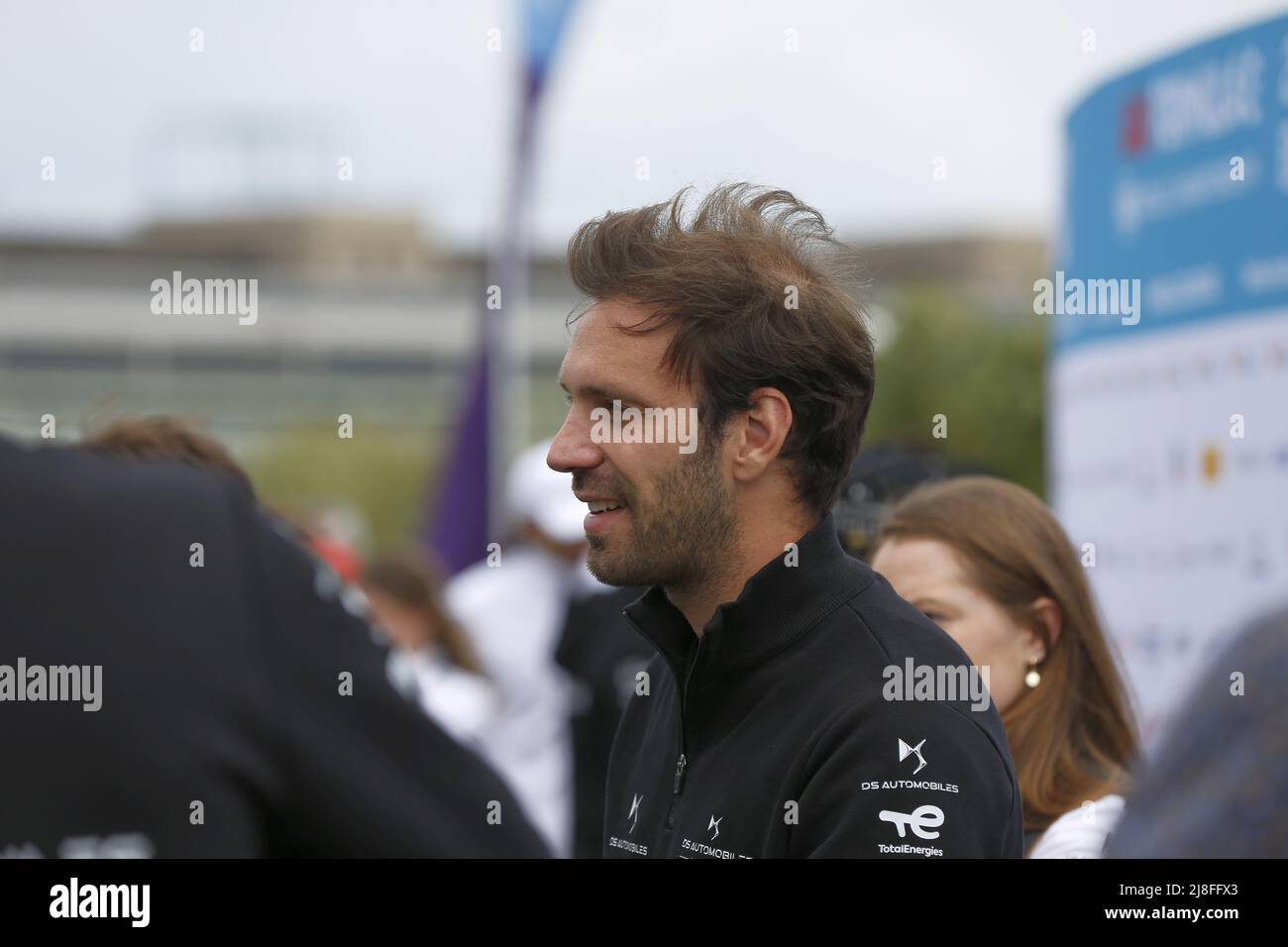 13. Mai 2022, Berlin, Tempelhofer Damm, 12101 Berlin, Deutschland: Berlin: Die Formel-E-Weltmeisterschaft startet am Tempelhofer Flugfeld. 22 Piloten kämpfen um zwei Etappensiege. Das Foto zeigt Jean-Ã‰ric Vergne (Bild: © Simone Kuhlmey/Pacific Press via ZUMA Press Wire) Stockfoto