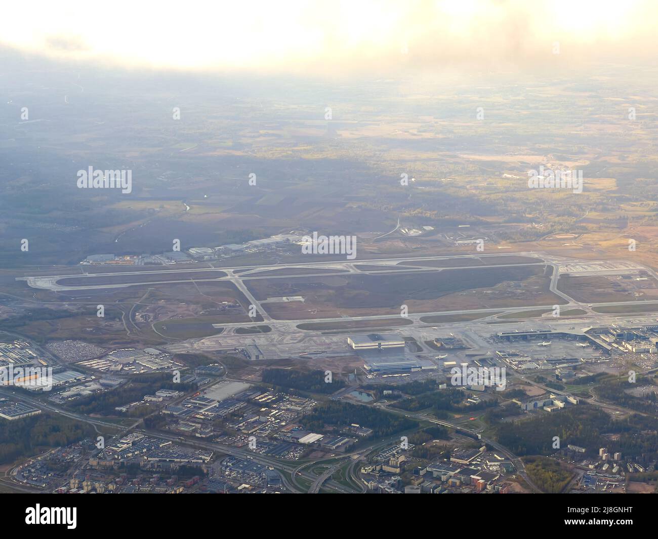 Flughafen Helsinki Vantaa (Helsinki-Vantaan lentoasema) in Helsinki, Finnland, 12. März 2022. © Peter Schatz / Alamy Live News Stockfoto