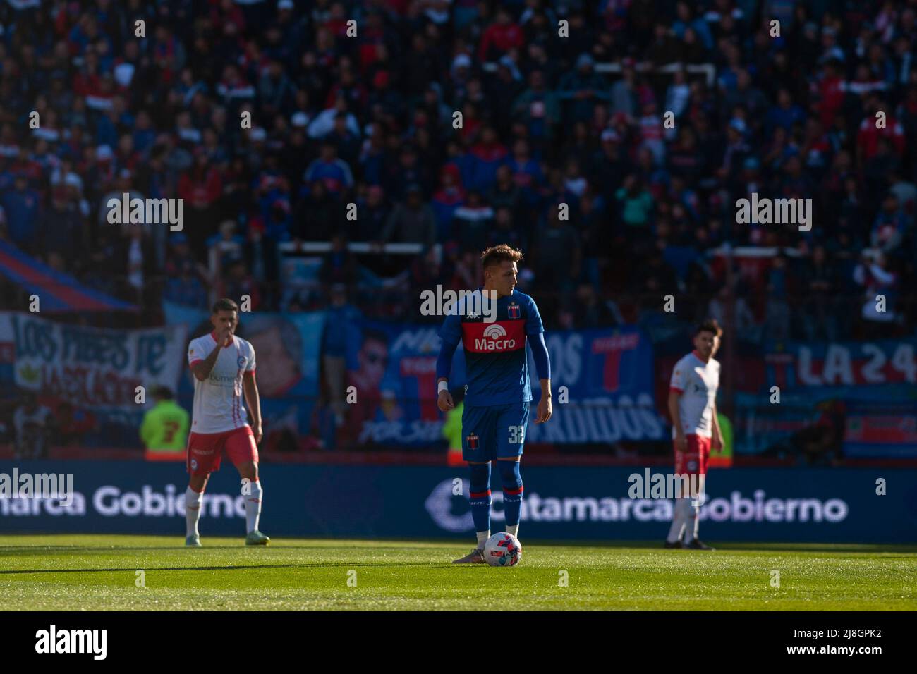 Buenos Aires, Argentinien. 15.. Mai 2022. Mateo Retegui von Tigre in Aktion gesehen während eines Halbfinalmatches der Copa De la Liga 2022 zwischen Tigre und Argentinos Juniors im Tomas Adolfo Duco Stadion.Endstand: Tigre 3:1 Argentinos Juniors Credit: SOPA Images Limited/Alamy Live News Stockfoto