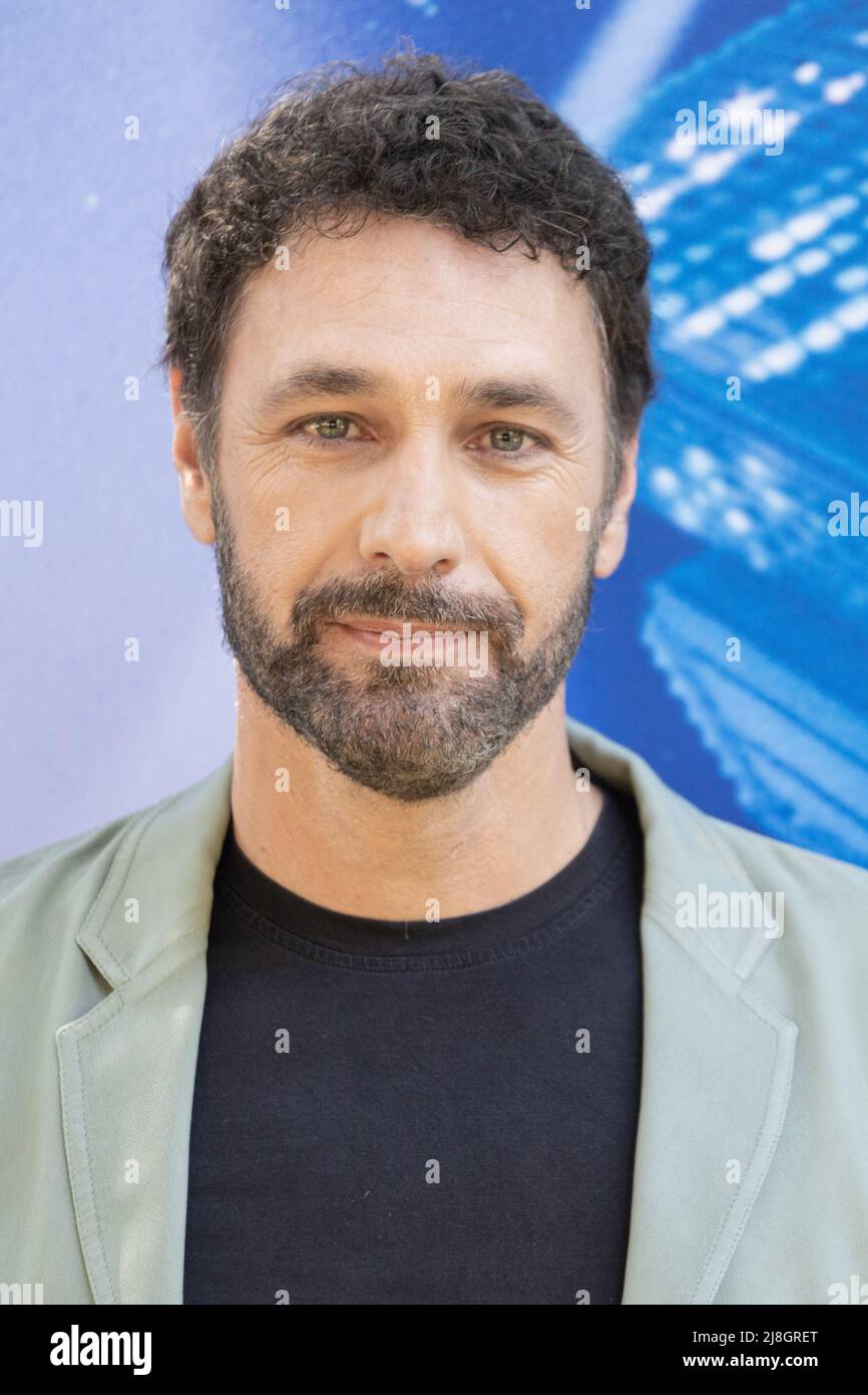 Rom, Italien, 16. Mai 2022 - Raoul Bova nimmt an der Fotoaufnahme der italienischen Stimmschauspieler für den Film 'CIP e CIOP - Agenti Speciali' Teil. Credits: Luigi de Pompeis/Alamy Live News Stockfoto