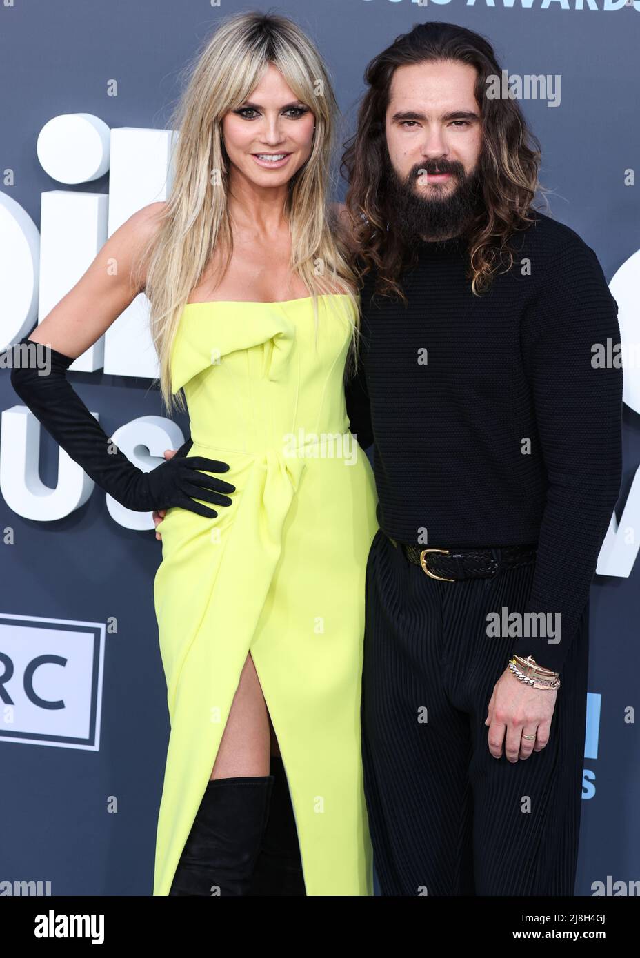 LAS VEGAS, NEVADA, USA - 15. MAI: Heidi Klum und Tom Kaulitz kommen zu den Billboard Music Awards 2022, die am 15. Mai 2022 in Las Vegas, Nevada, USA, in der MGM Grand Garden Arena abgehalten werden. (Foto von Xavier Collin/Image Press Agency) Stockfoto