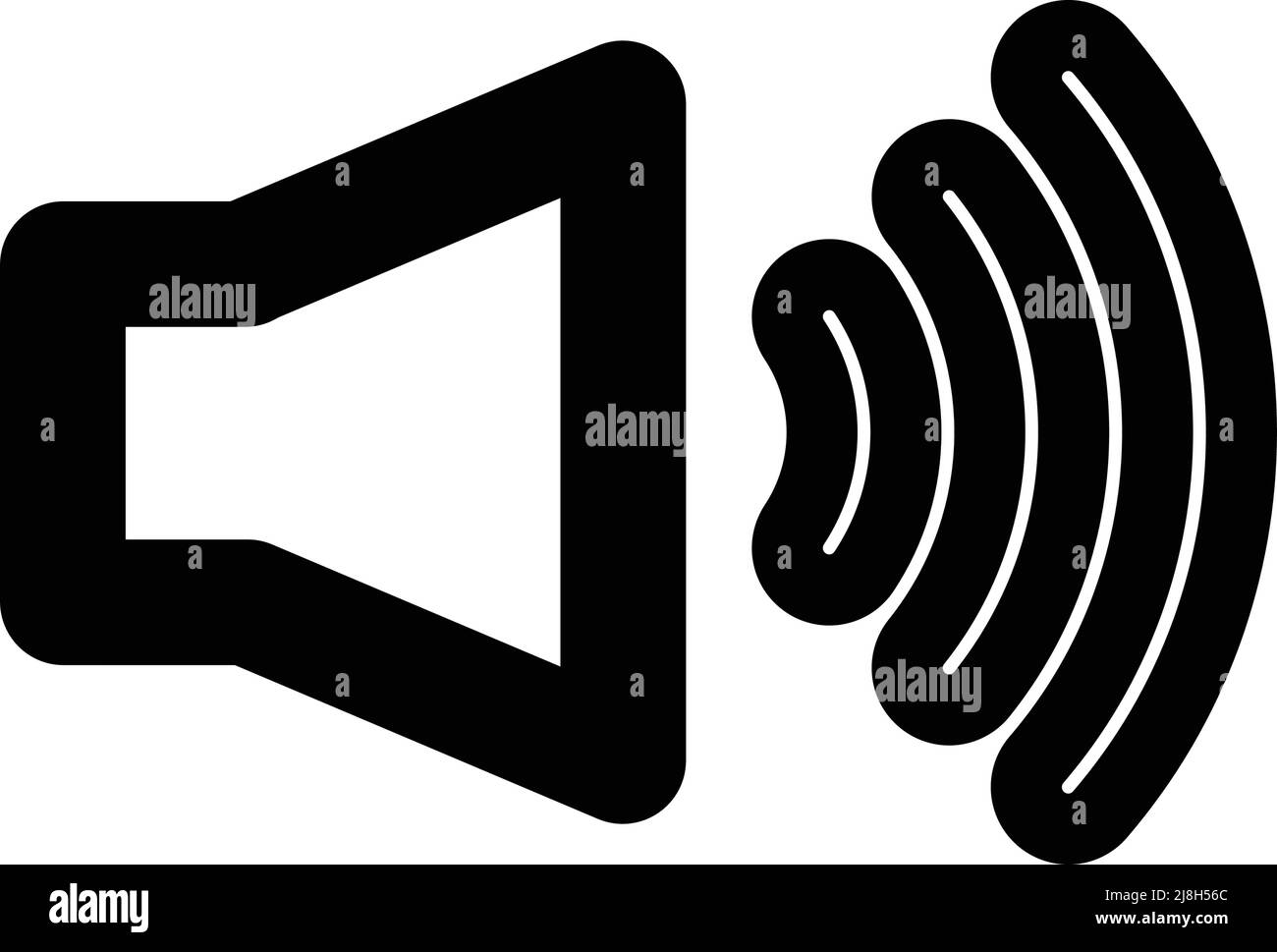 Modernes grünes Stimmensymbol. Bearbeitbarer Vektor. Stock Vektor