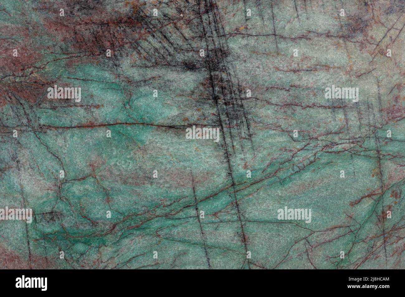 Natürlicher Samt Grüner Calcit-Hintergrund, attraktive Textur für perfektes Design. Stockfoto